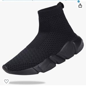 Santiro Kids Sneakers Boys Sock Shoes Breathable Slip on Shoes fabric